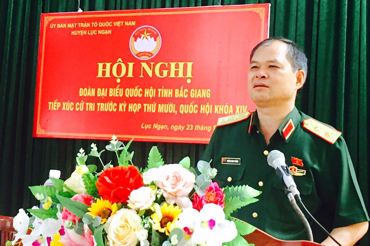 Đoàn đại biểu Quốc hội tỉnh Bắc Giang tiếp xúc cử tri trước kỳ họp thứ 10, Quốc hội khóa XIV tại...